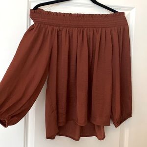 Women’s American Eagle Long Sleeve Off-Shoulder Blouse - Size L - NWT